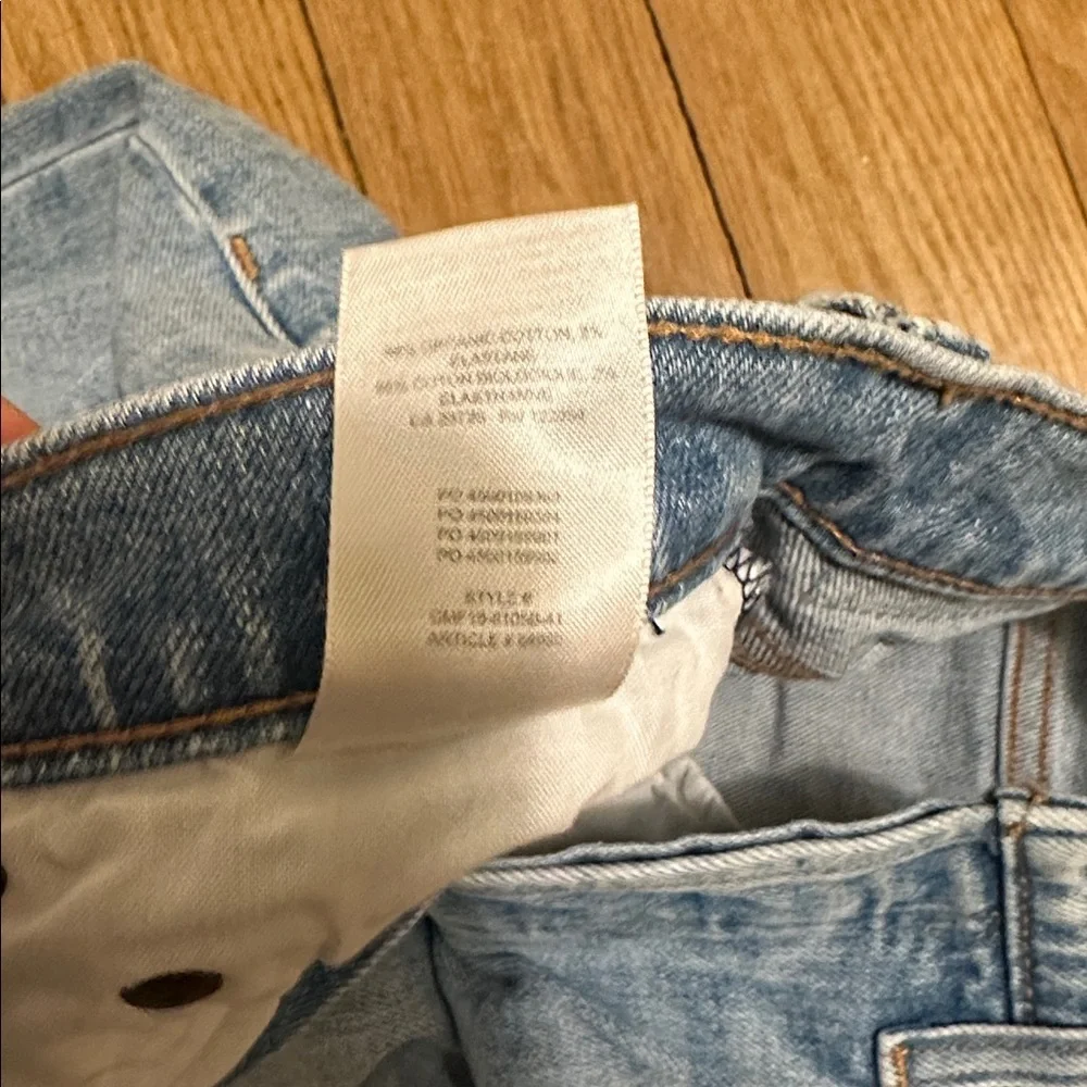 Denim Forum Sky Blue Cropped Jeans - Size 24